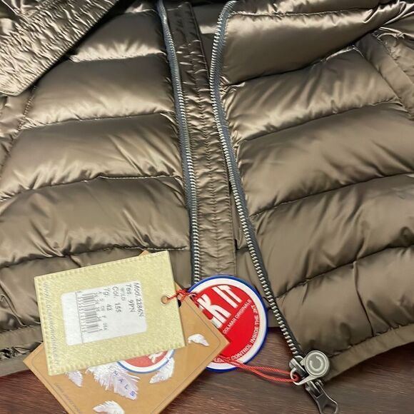 Colmar iridescent down warm jacket with fixed hood natural 🪶 feather pudding 42 - Picture 14 of 16